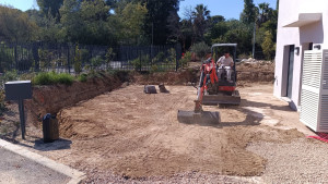 Photo de galerie - Préparation du terrain pour aménagement 

