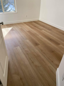 Photo de galerie - Pose de parquet .