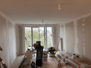 Photo de galerie - Ratissage plafond, bandes murs