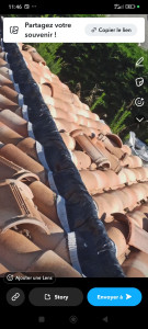 Photo de galerie - étanchéité faitage closoir ventilé