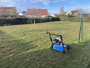 Photo de galerie - Scarification de pelouse 
