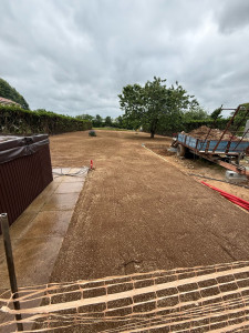 Photo de galerie - Création d’un gazon sur une superficie de 1600m2