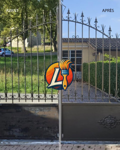 Photo de galerie - Mise en peinture portail