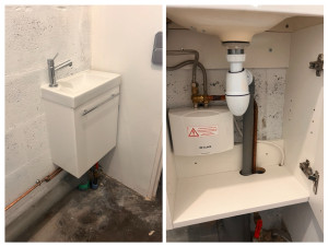 Photo de galerie - Lave mains et chauffe eau instantané 