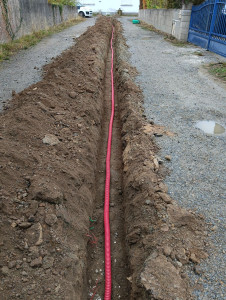 Photo de galerie - Passage réseau fibre 