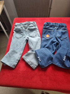 Photo de galerie - Réalisation d'un deuxième pantalon dont le modèle est le jean bleu marine.
 à l'identique.