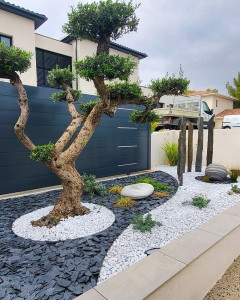 Photo de galerie - Aménagement minéral contemporain