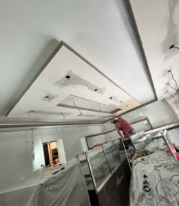 Photo de galerie - Création d’un faux plafond 