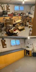 Photo de galerie - Debarras et nettoyage d'un garage