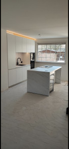 Photo de galerie - Cuisine blanc  mat 