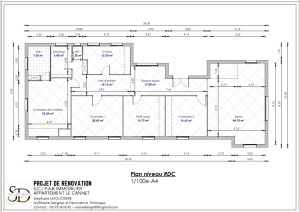 Photo de galerie - Élaboration d un plan 2D pour très beau projet de rénovation 