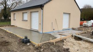 Photo de galerie - Coulage de la terrasse 