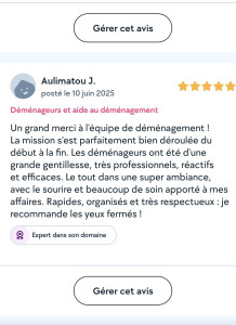 Photo de galerie - Cliente satisfaite 