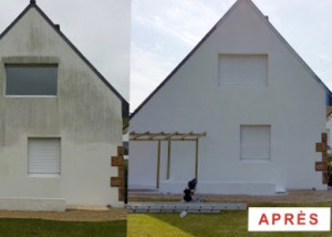 Photo de galerie - Rénovation mise en peinture sur façade 