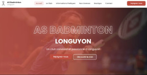 Photo de galerie - Création d'un site Web pour un club de badminton. 