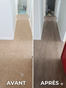 Photo de galerie - Pose parquet pvc 