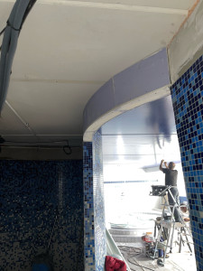 Photo de galerie - Retomber arrondi (piscine Tomblaine)