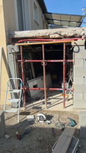 Photo de galerie - Réalisation d'ouverture d'un ancien garage ?