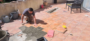 Photo de galerie - Pose de carrelage 