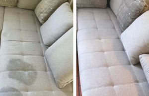 Photo de galerie - L’application d’un produit détachant sur le tissu 