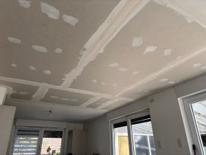 Photo de galerie - Plafonds terminé avec la pose des joints 