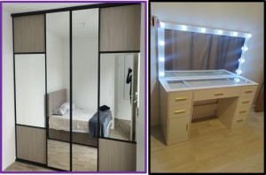 Photo de galerie - Portes coulissantes d'un dressing 
