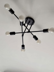 Photo de galerie - Fixation et branchement de luminaire 