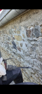 Photo de galerie - Piquage mur en pierre