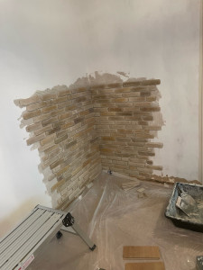 Photo de galerie - Pose de Parment mur intérieur 