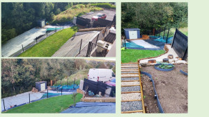 Photo de galerie - Création de massif en bois