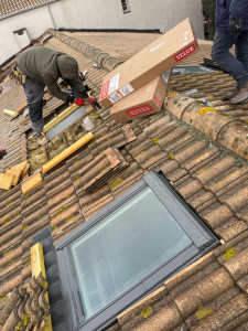 Photo de galerie - Pose de velux