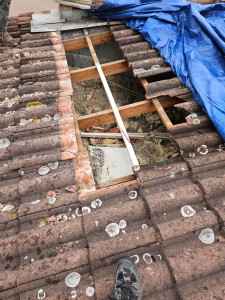Photo de galerie - Cheminée tombé par le vent 
