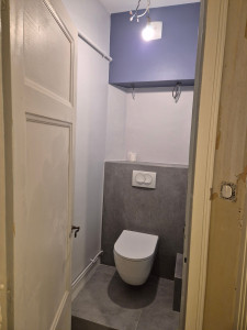 Photo de galerie - Installation wc suspendu 