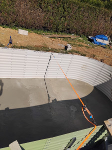 Photo de galerie - Dalle  piscine 
