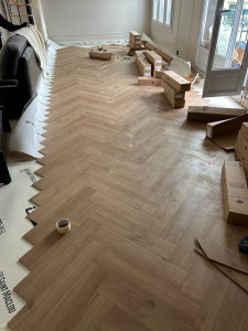 Photo de galerie - Pose de parquet
