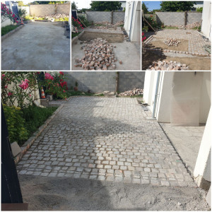 Photo de galerie - Pose de pavé granite