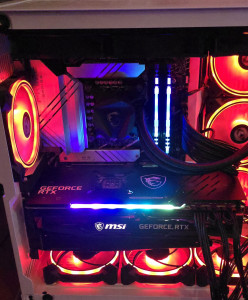 Photo de galerie - Changement alimentation avec câble management.