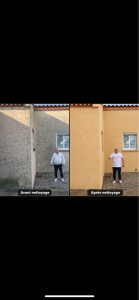 Photo de galerie - Nettoyage de façade avec produit professionnel 