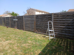Photo de galerie - Réfection d une clôture après la tempête 