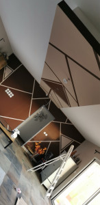 Photo de galerie - Ratissages des murs et mise en peinture avec effet 