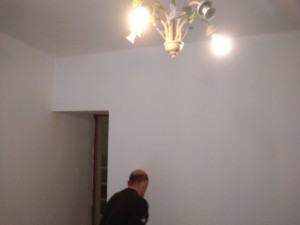 Photo de galerie - Réfection des murs en torchis avec pose d un placo  enduit et peinture 