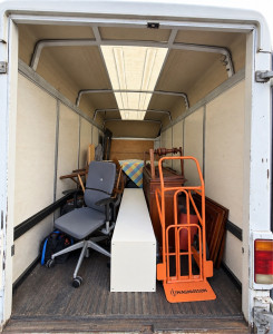 Photo de galerie - Voici le rangement d’un camions Paris → Nantes, avec chargement organisé et sécurisé pour le transport.
