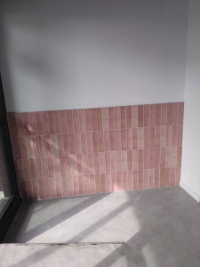 Photo de galerie - Un autre mur en zellige pour un restaurant 