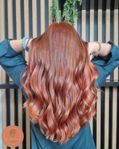 Photo de galerie - Balayage cuivré 