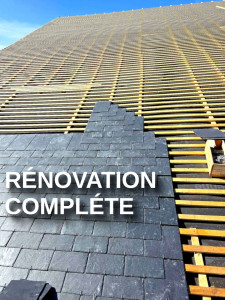 Photo de galerie - Rénovation complète de la toiture en ardoise