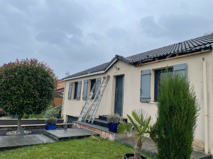 Photo de galerie - Remplacement de dessous de toit en PVC