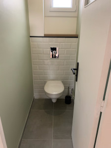 Photo de galerie - Montage toilettes suspendus 