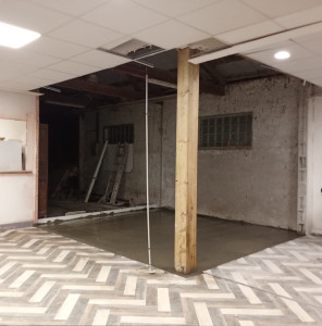 Photo de galerie - Avant pose plafond suspendu cloison 