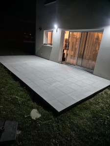 Photo de galerie - Pose du carrelage 45×45
