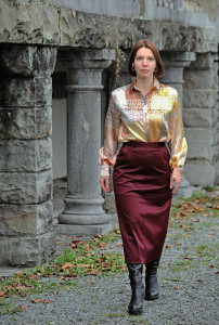 Photo de galerie - Une chemise et une jupe faites par moi et pour moi.